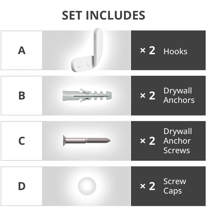 Hook Rack Wall Mount 