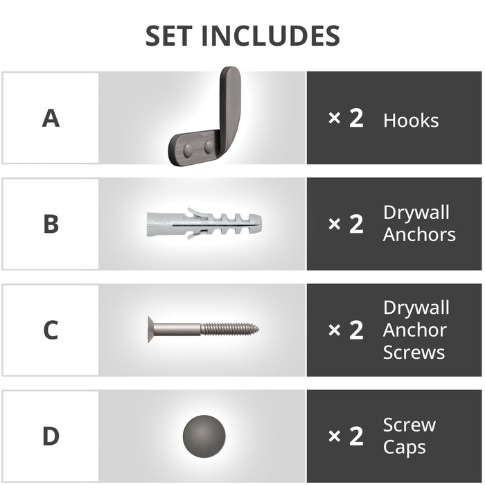 Hook Rack Wall Mount