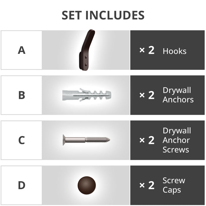 Hook Rack Wall Mount 