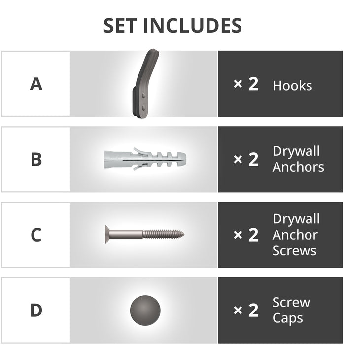 Hook Rack Wall Mount 