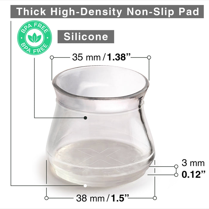 Chair Leg Caps with NON-SLIP BOTTOM