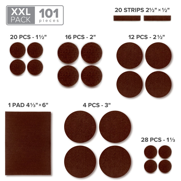 heavy duty felt furniture pads